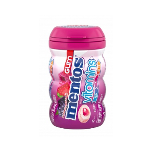 Mentos Gum Vitamins Berry 6 x 100g