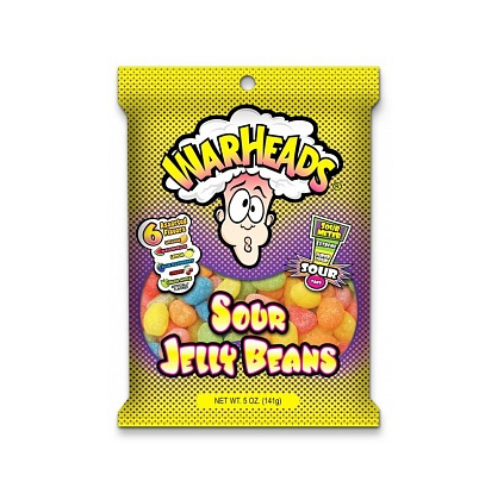 Warheads Jelly Beans Sour 12 x 142g