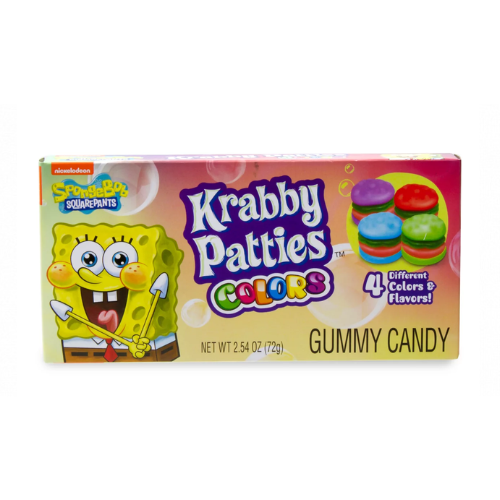 Spongebob Gummy Krabby Patties Colors 12 x 72g