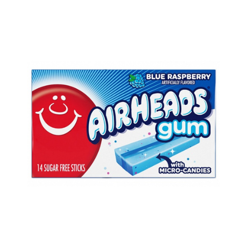Airheads Gum Blue Raspberry 12 x 34g