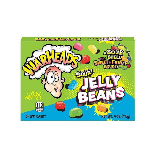 Warheads Sour Jelly Beans 12 x 113g