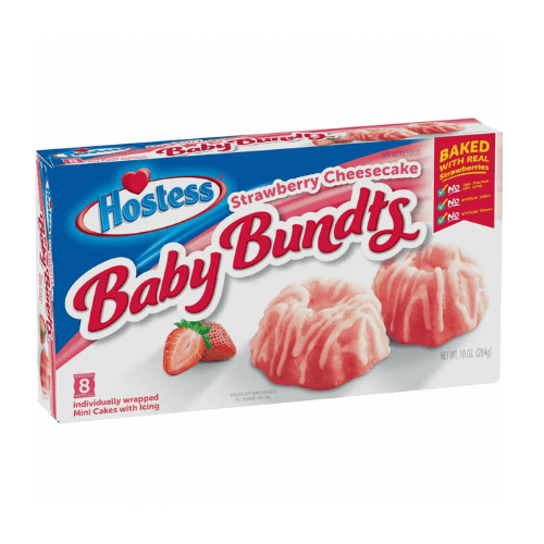 Hostess Baby Bundt Strawberry Cheesecake 6x284g