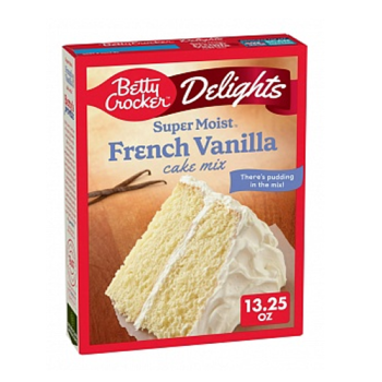 Betty Crocker Cake Mix Super Moist French Vanilla 12x 375g