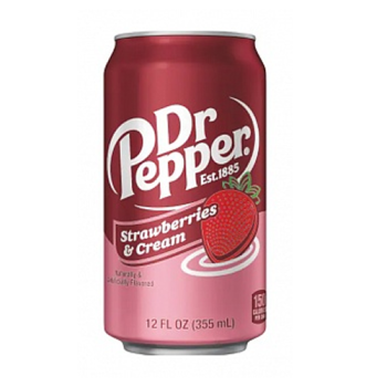 Dr. Pepper Strawberries & Cream USA 24x 355ml