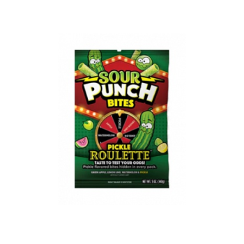 Sour Punch Bites Pickle Roulette 12x 142g