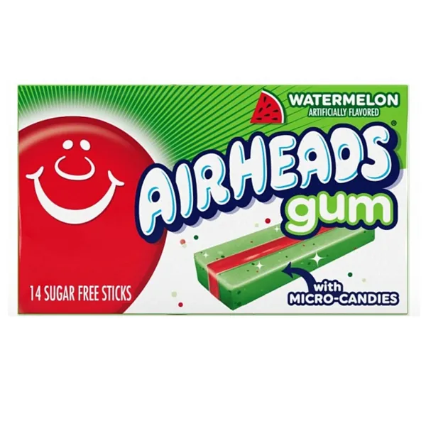 Airheads Gum Watermelon 12x 34g