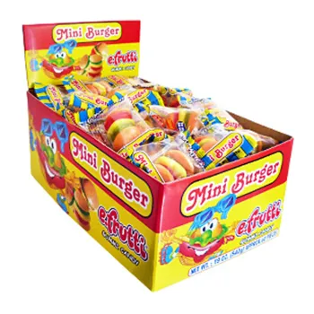 efrutti Gummi Candy Mini Burger 60x 9g