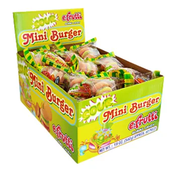 efrutti Gummi Mini Burger Sour 60x 9g