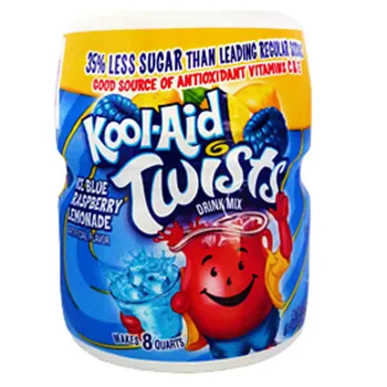 Kool-Aid Drink Mix Twists Ice Blue Raspberry Lemonade 12x 567g