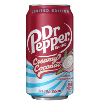 Dr. Pepper Coconut Cream Zero Sugar USA 24x 355ml