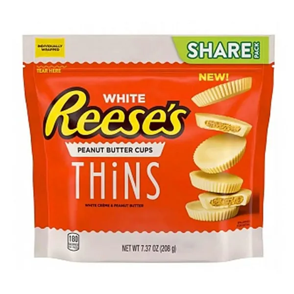 Reese´s Peanut Butter Cups White Thins 8x 208g
