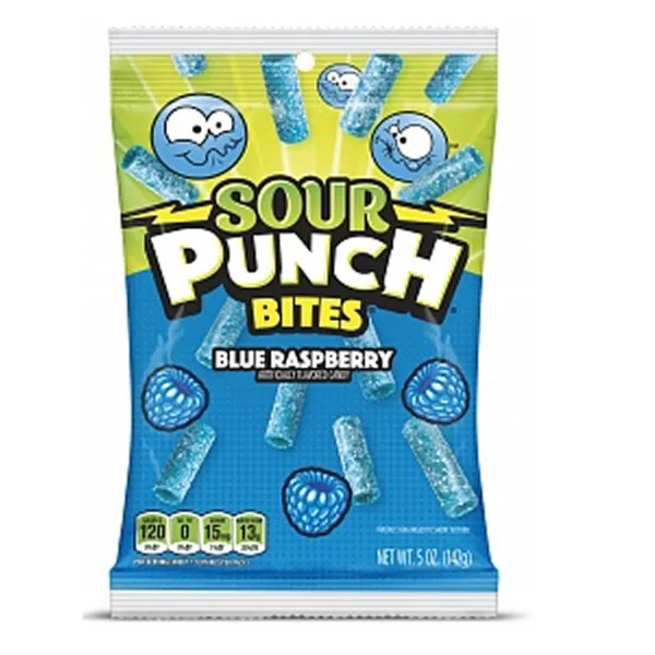 Sour Punch Bites Blue Raspberry 12x 142g
