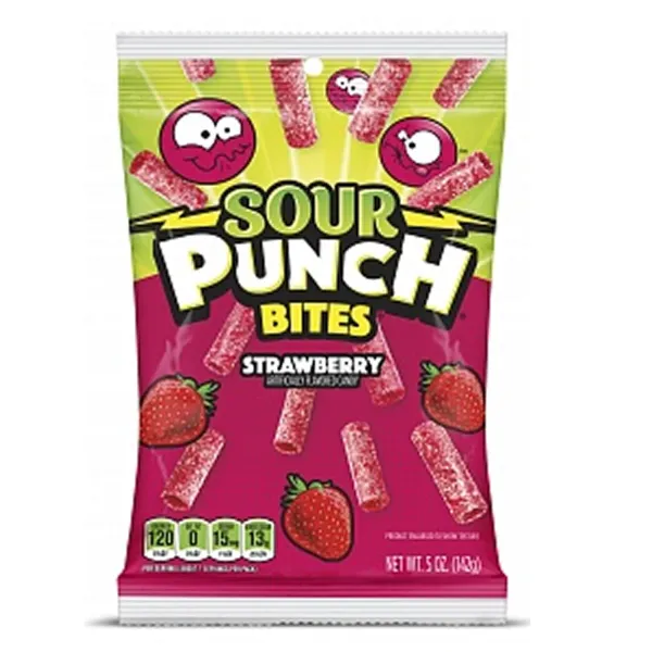 Sour Punch Bites Strawberry 12x 142g