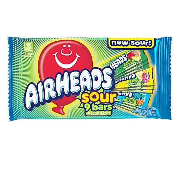 Airheads Bars Assorted Sour 15x 140g