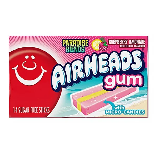 Airheads Gum Raspberry Lemonade 12x 34g