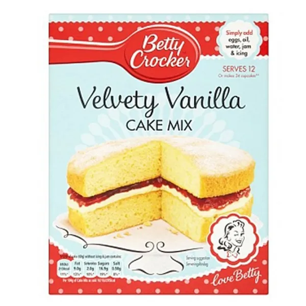 Betty Crocker Cake Mix Velvety Vanilla 6x 425g