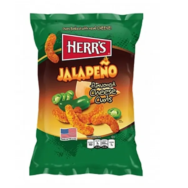 Herr´s Baked Cheese Curls Jalapeño 12x 170g