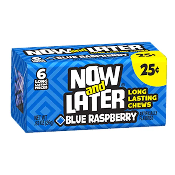 Now & Later Blue Raspberry 24x 26g