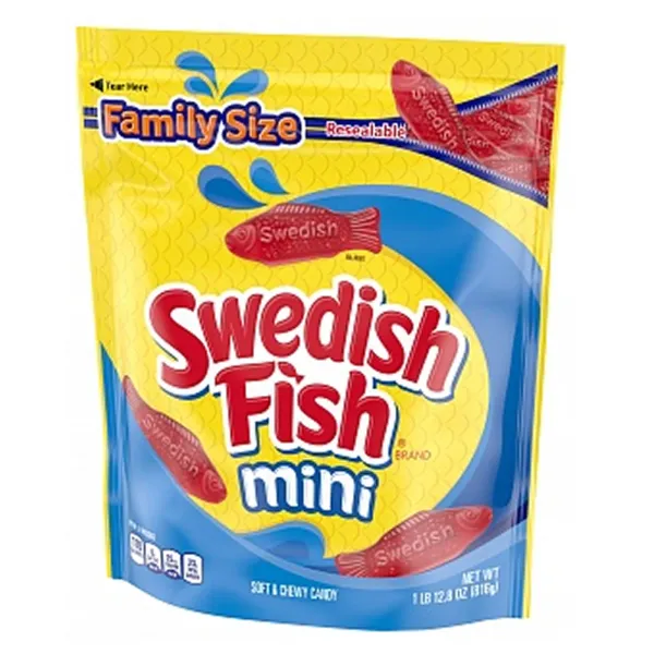 Swedish Fish Mini Family Size 4x 816g