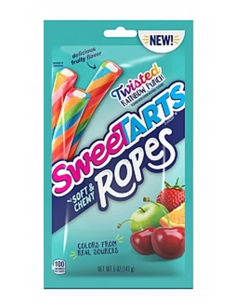 SweeTARTS Ropes Twisted Rainbow Punch 12x 141g