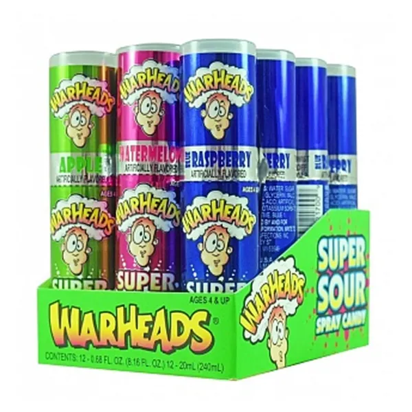Warheads Super Sour Spray Candy 12x 20ml